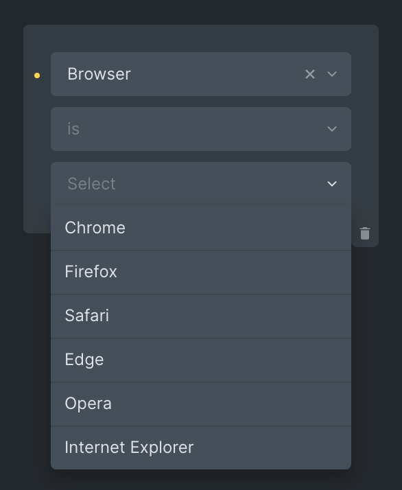 bedingungen browser