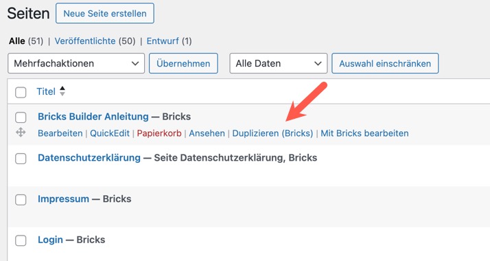 bricks seiten duplizieren 1